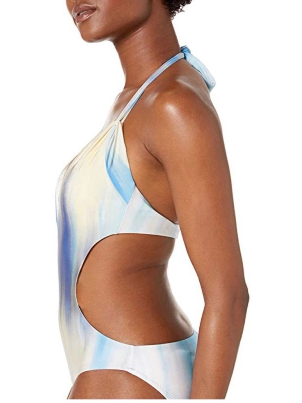 BCBGMaxazria plunge Halter Monokini. Size 4 - Picture 2 of 5